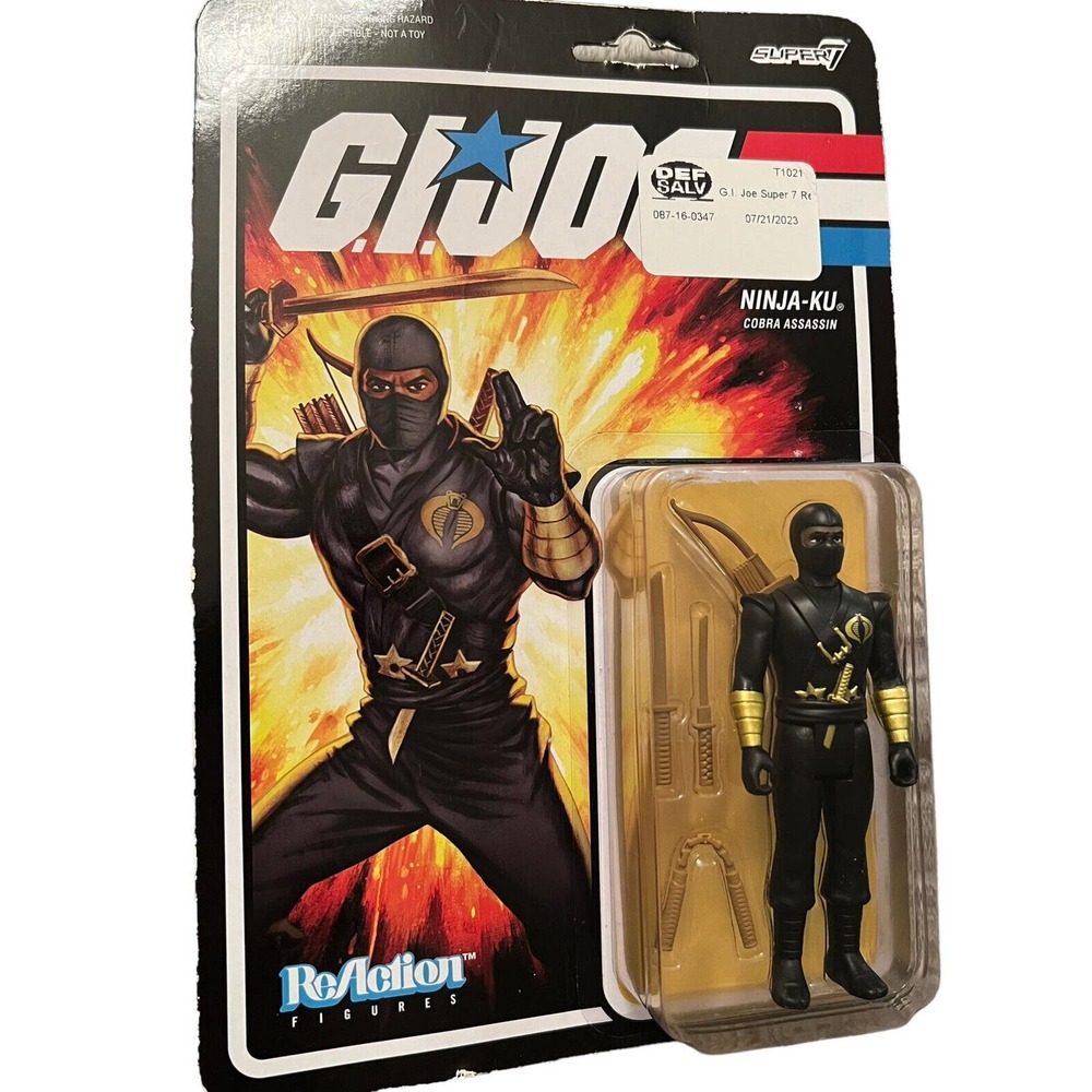 GI JOE NINJA KU Cobra Assassin Super7 ReAction Figure 3.75" BRAND NEW